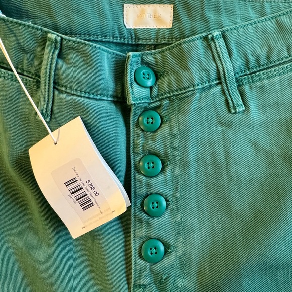 Mother Denim The Pixie Swooner Roller Flood Cadmium 26 nwt - Picture 5 of 5